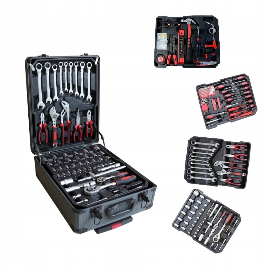 Tool case 599-piece set + aluminium trolley UNIVERSAL KRAFT
