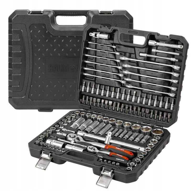 Tool set 1/2" and 1/4" 125el. (6-angle) (4-32mm) Brand BaumAuto