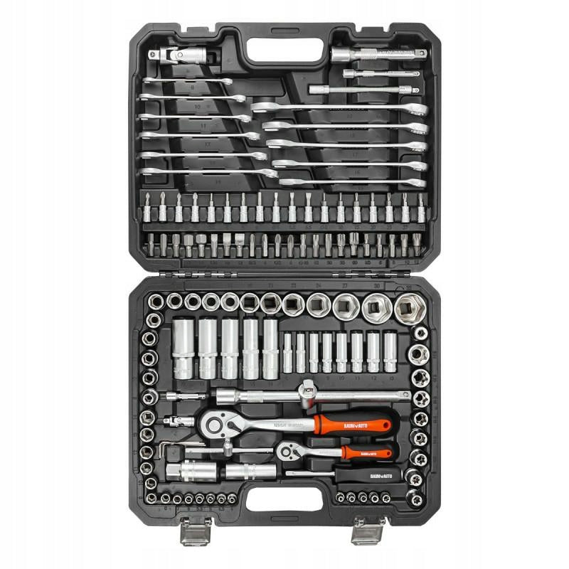 Tool set 1/2" and 1/4" 125el. (6-angle) (4-32mm) Manufacturer code 58793