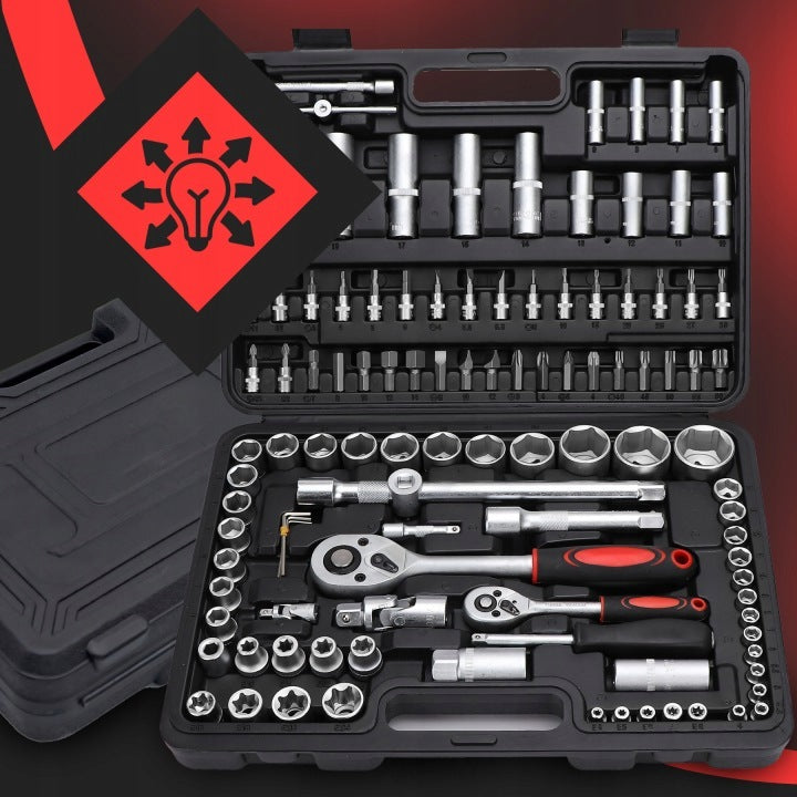 Tool set 108 elements SUITCASE ratchet socket wrenches BITS IMBUS Manufacturer code 41082-5DS