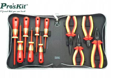 Tool set (11 pieces) for electricians 1000V PK-2802 Pro'sKit