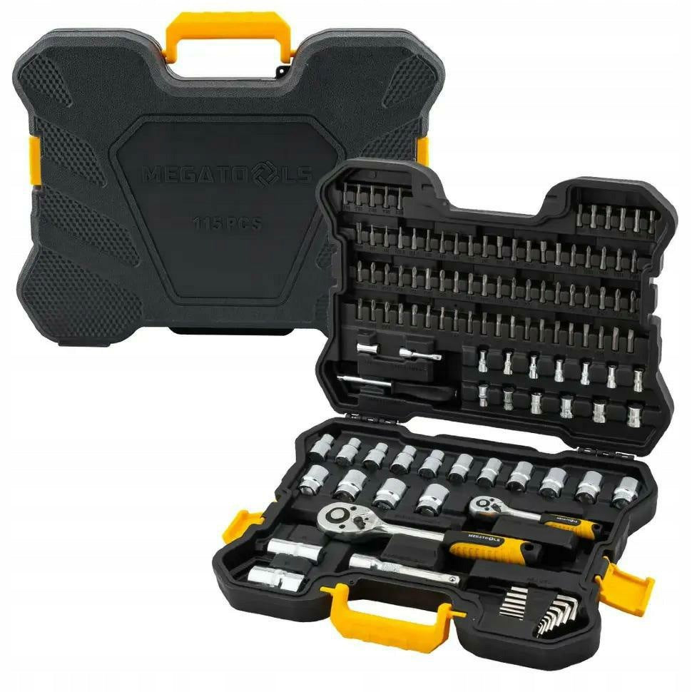 Tool set 115 el. 1/4" and 1/2" 6-angle Packaging status original