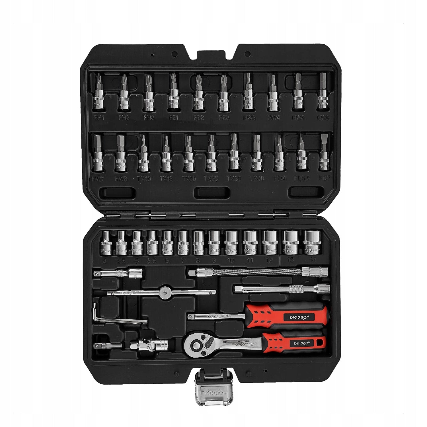 Tool set Dnipro-M Ultra 46 pcs. 1/4"