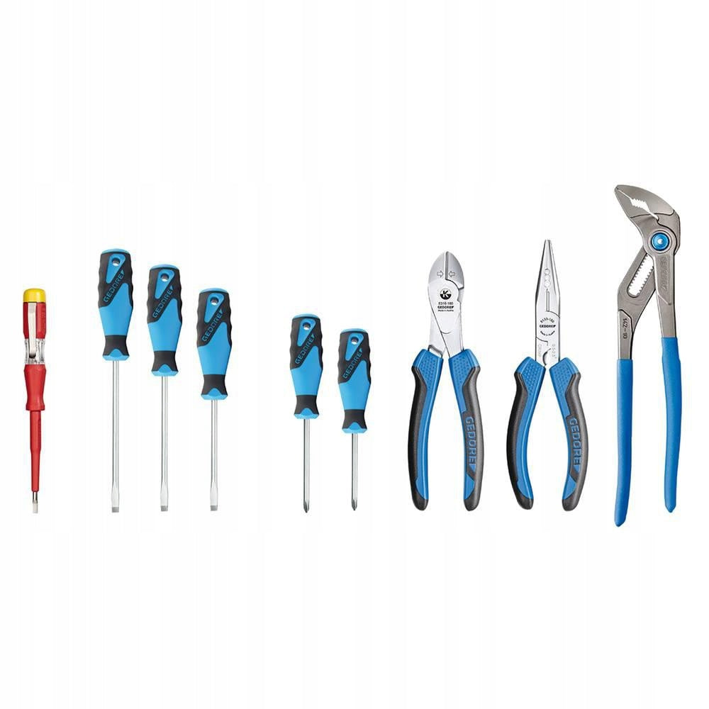 Tool set Gedore pliers screwdrivers 9 element. Brand Gedore