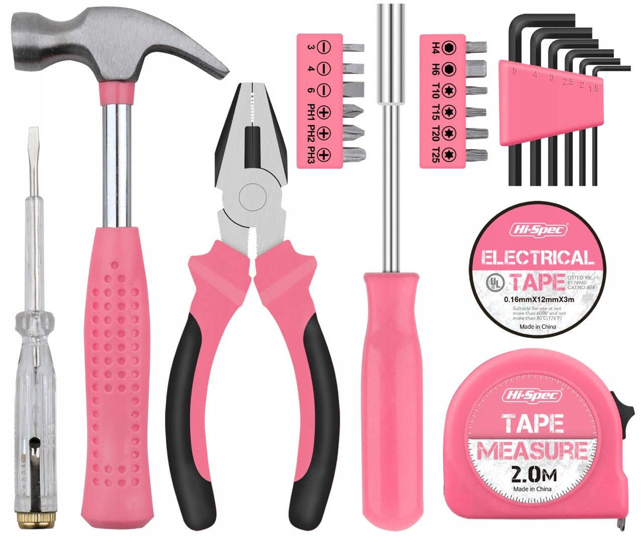 Tool set Hi-Spec DT9713P-DE 24 pcs. Pink Brand Hi-Spec