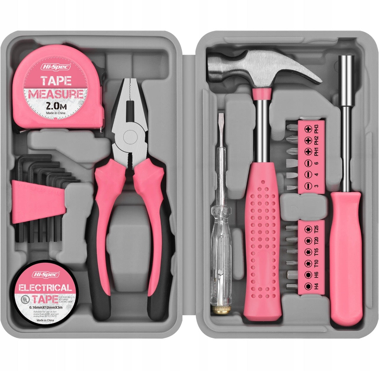 Tool set Hi-Spec DT9713P-DE 24 pcs. Pink
