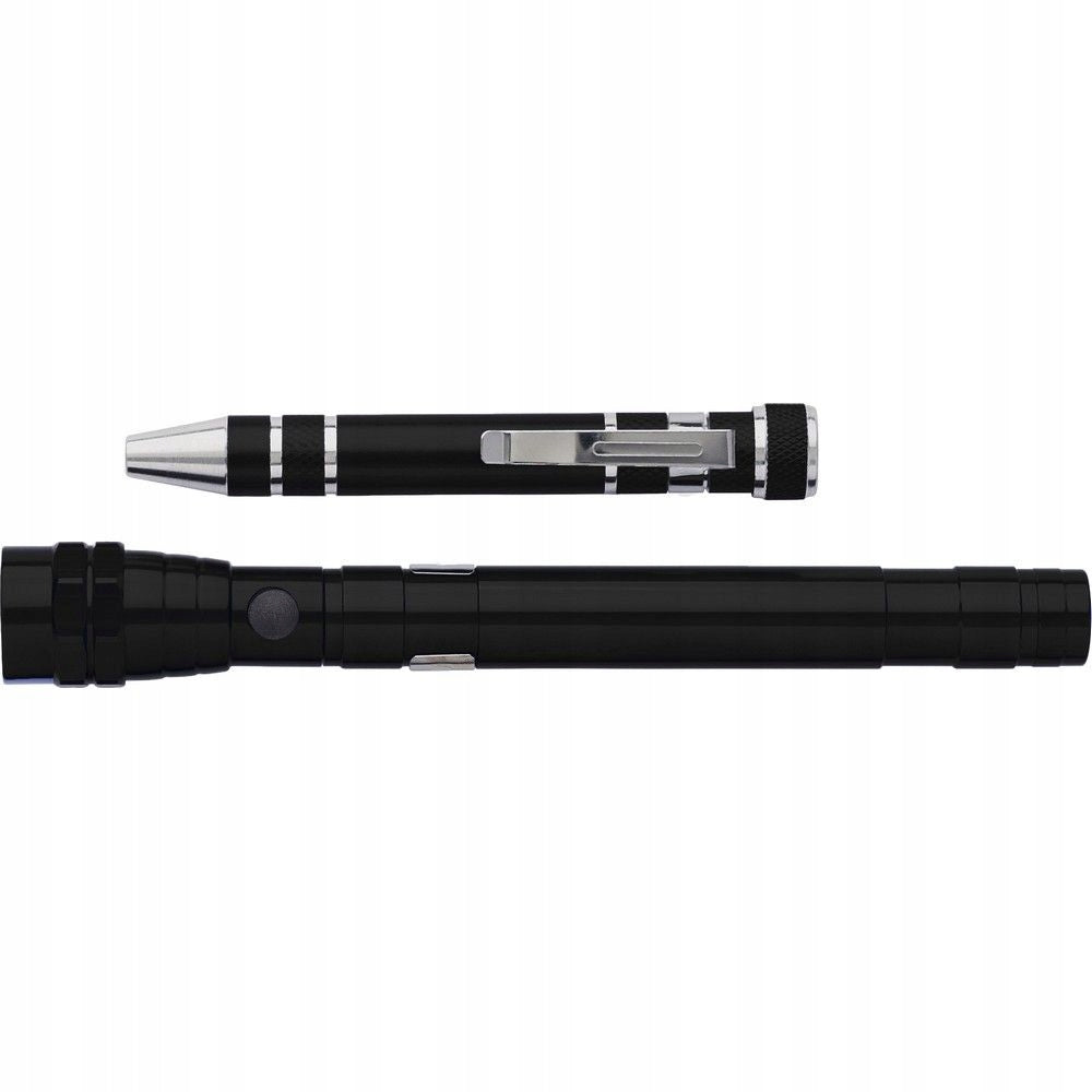 Tool set, screwdriver (8 el.), telescopic flashlight 3 LED Manufacturer code AX.V8763-03