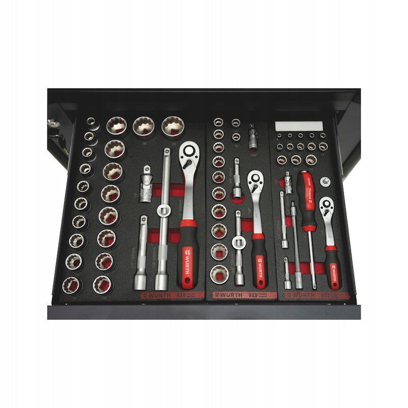Tool trolley Wurth REDSTRIPE PLUS 242 elements with accessories Manufacturer code 5584841114