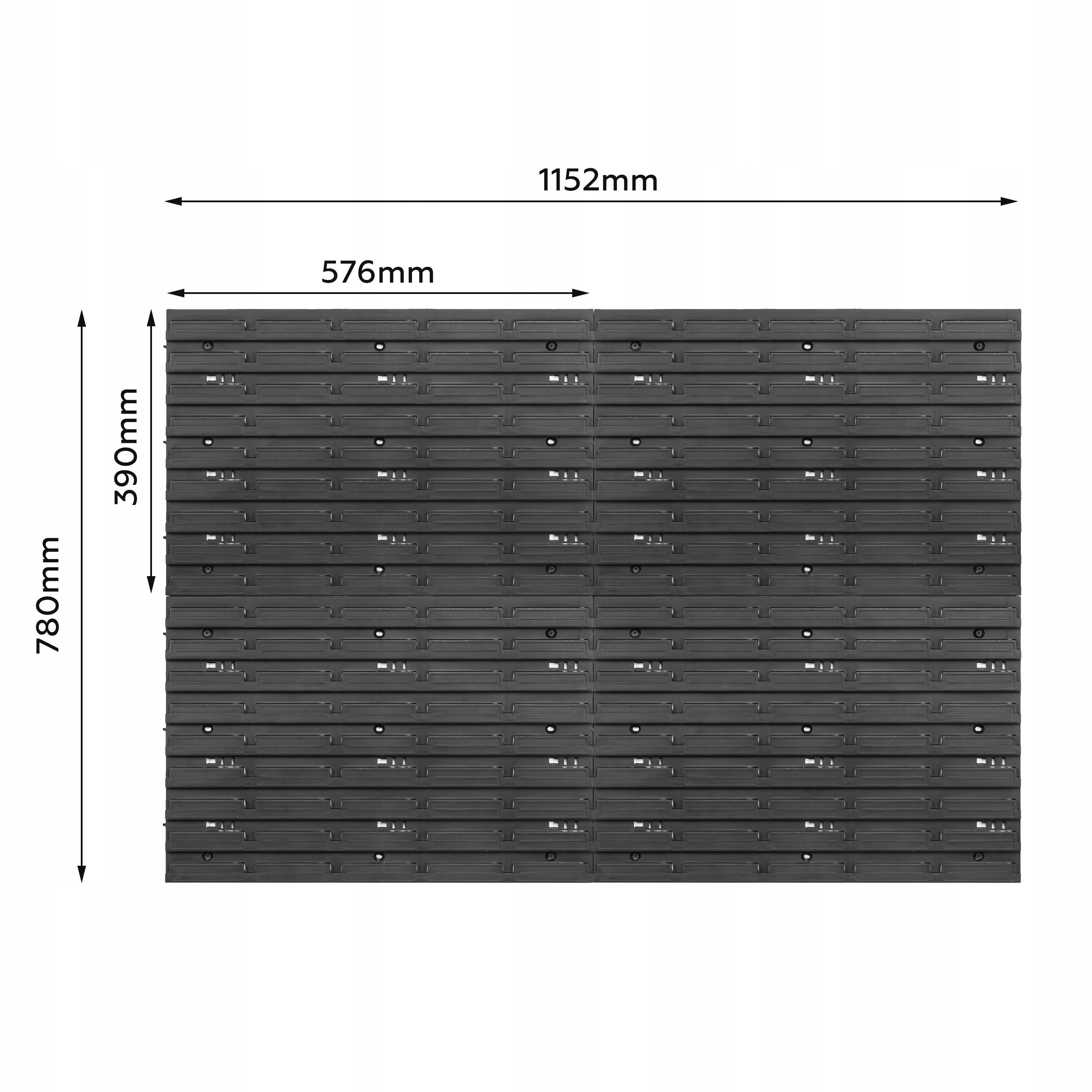 Tool workshop board 115 x 78 cm +75 Cuvette Product height 78 cm