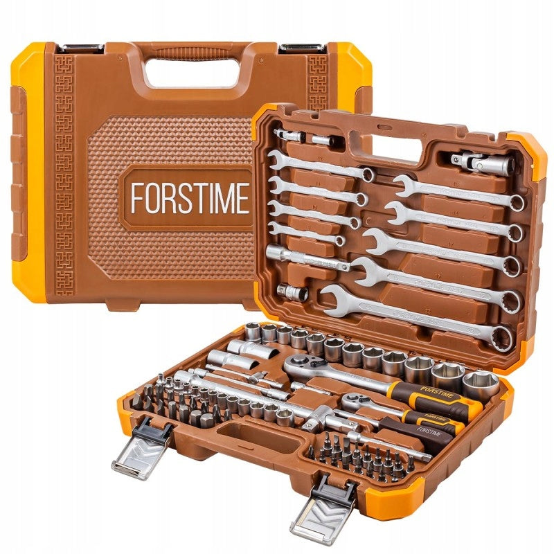 Tool wrench set socket bits wrenches 82el. 1/4" 1/2" 6-angle Manufacturer code 52555