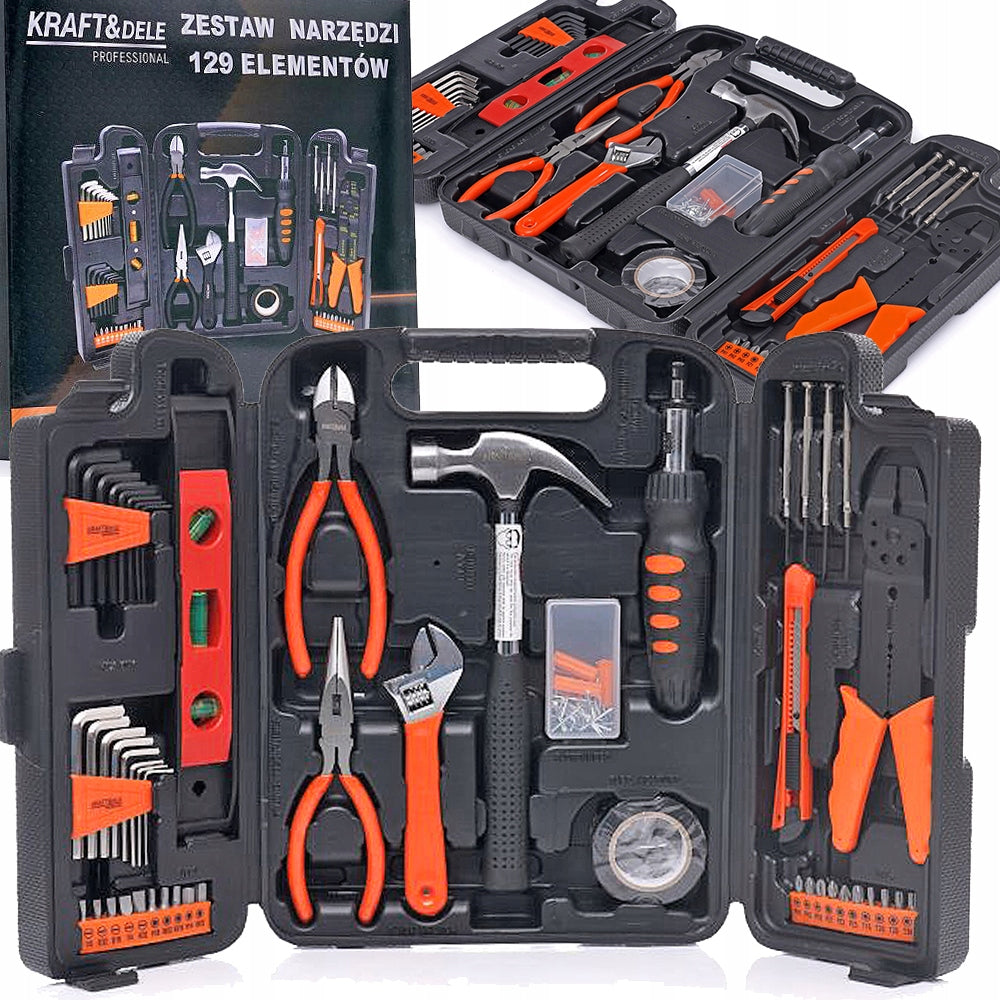 Toolbox Kraft&Dele 129 el. Customs tariff code 82060000