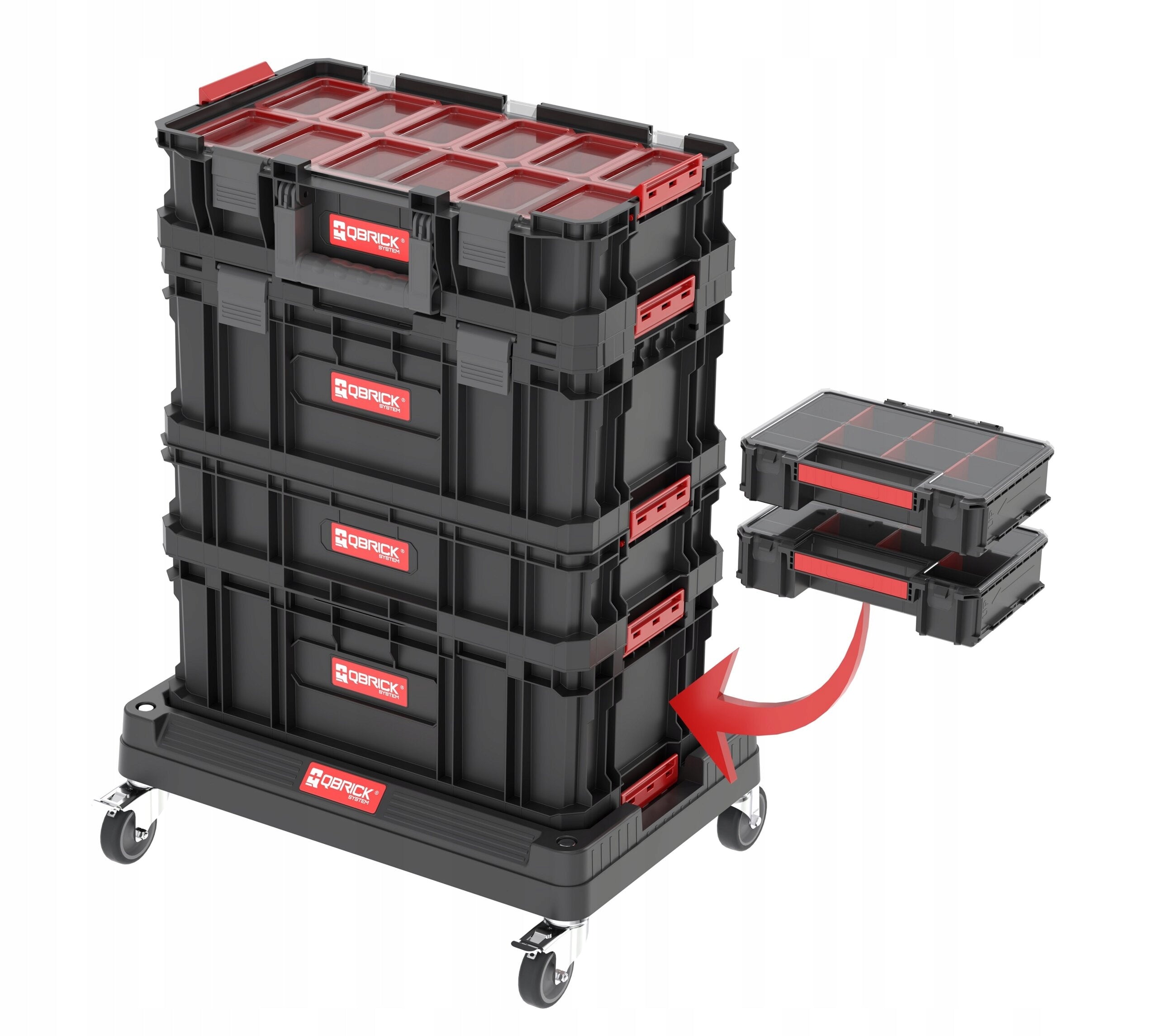 Toolbox set QBRICK System Two Promo 7in1 Kind wheelie box