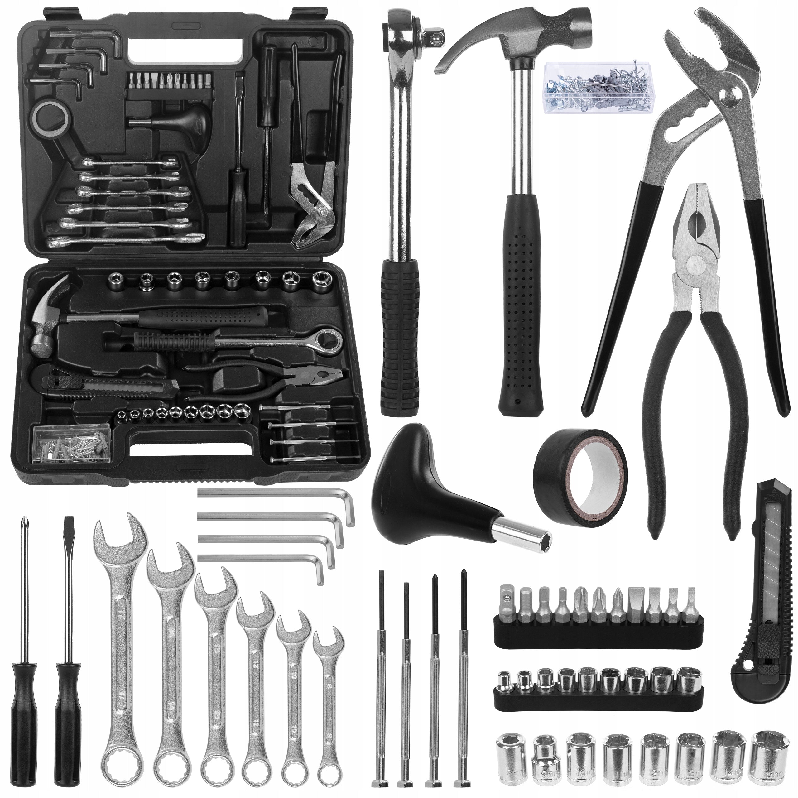 Toolkit Kraft&Dele KD10467 141 elements bits keys suitcase