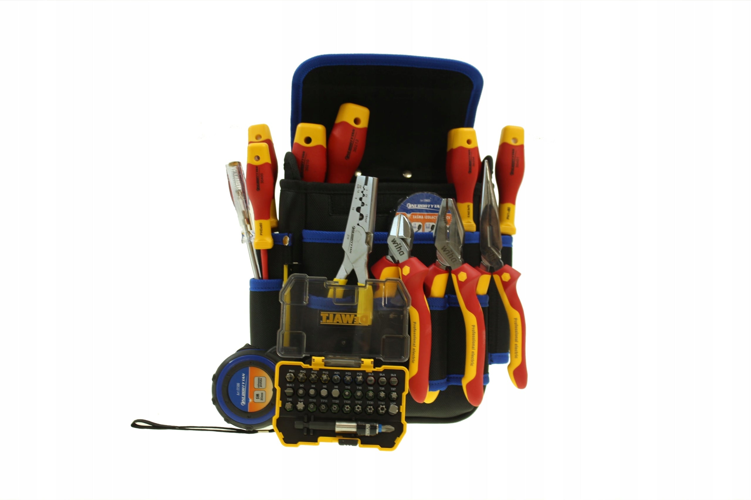 Toolkit for electrician WIHA, DEWALT, ENERGOTYTAN 1000V / 47 parts Brand Energotytan