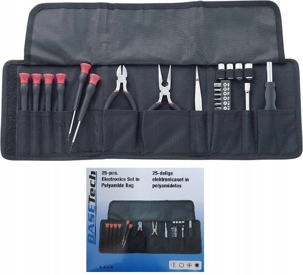 Toolkit for electronics Basetech, 25 pcs. Brand Basetech