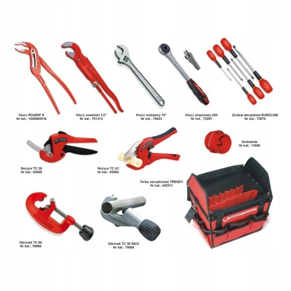 Toolkit for plumber in bag TRENDY 402311A