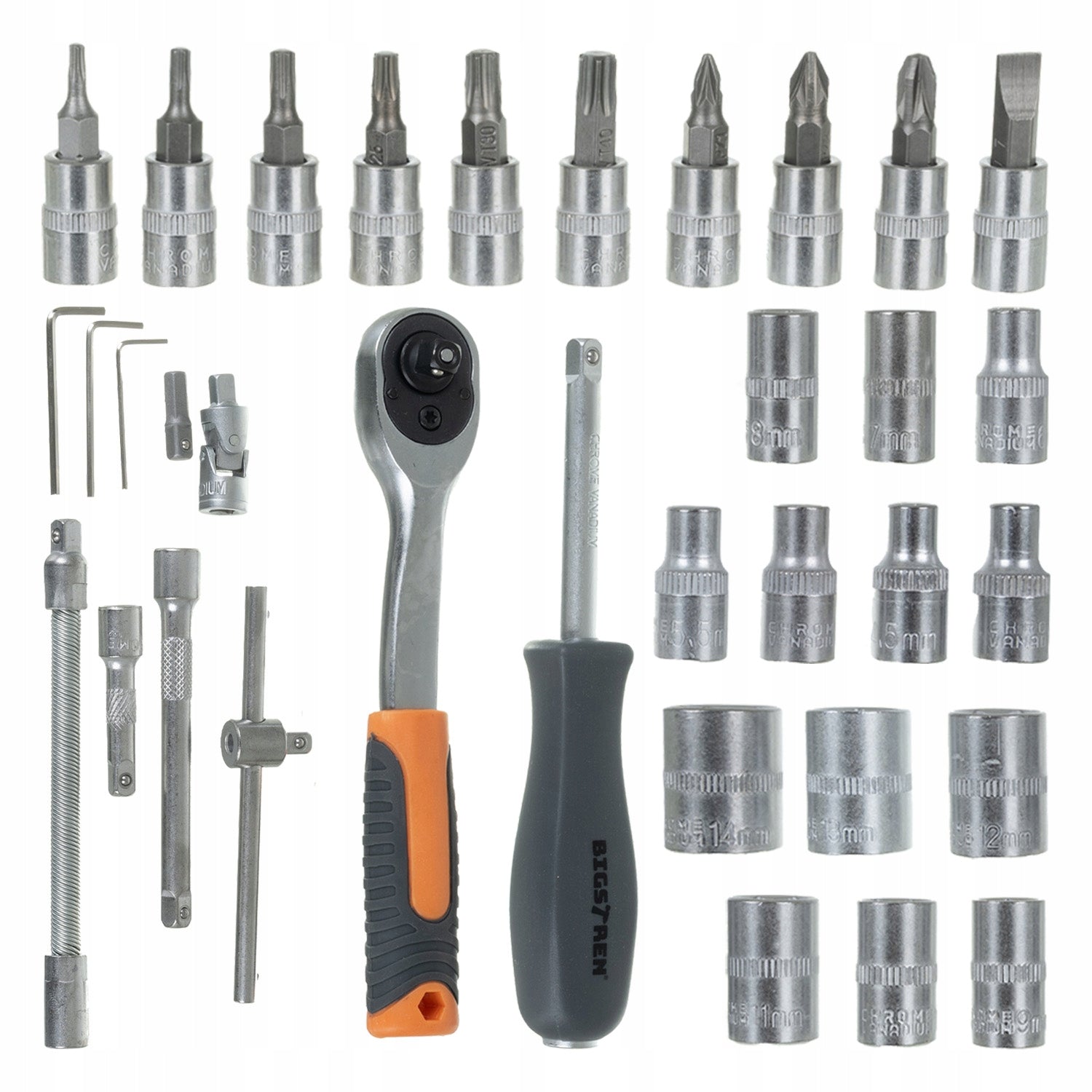 Toolkit in case 46el. Bigstren 26844 Bigstren Brand BIGSTREN