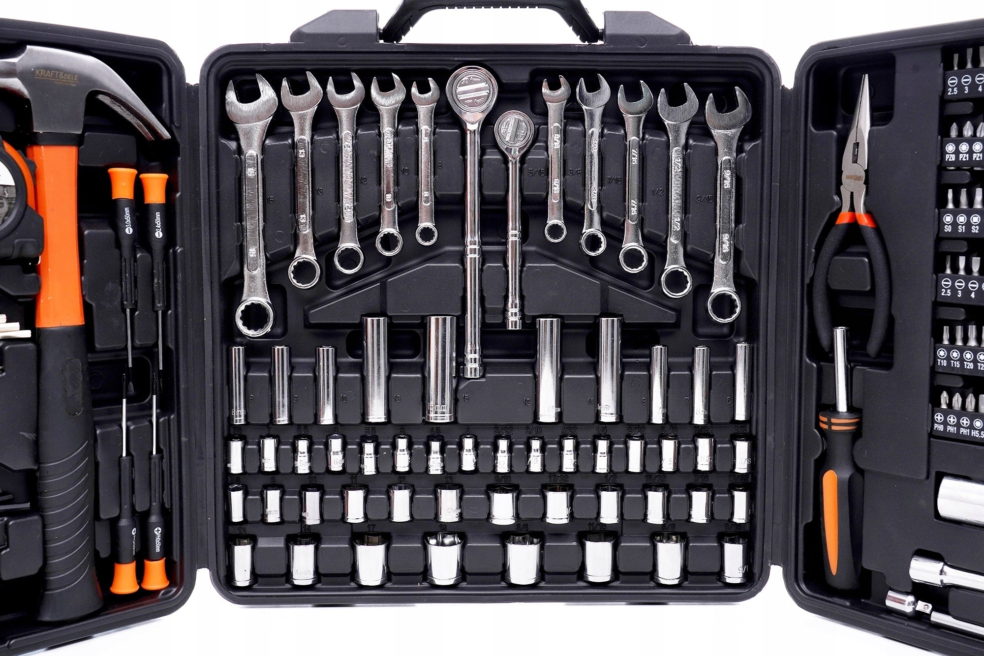 Tools 140 Part Tool Set 140 Elements Suitcase Kraft&Dele Manufacturer code KD10462