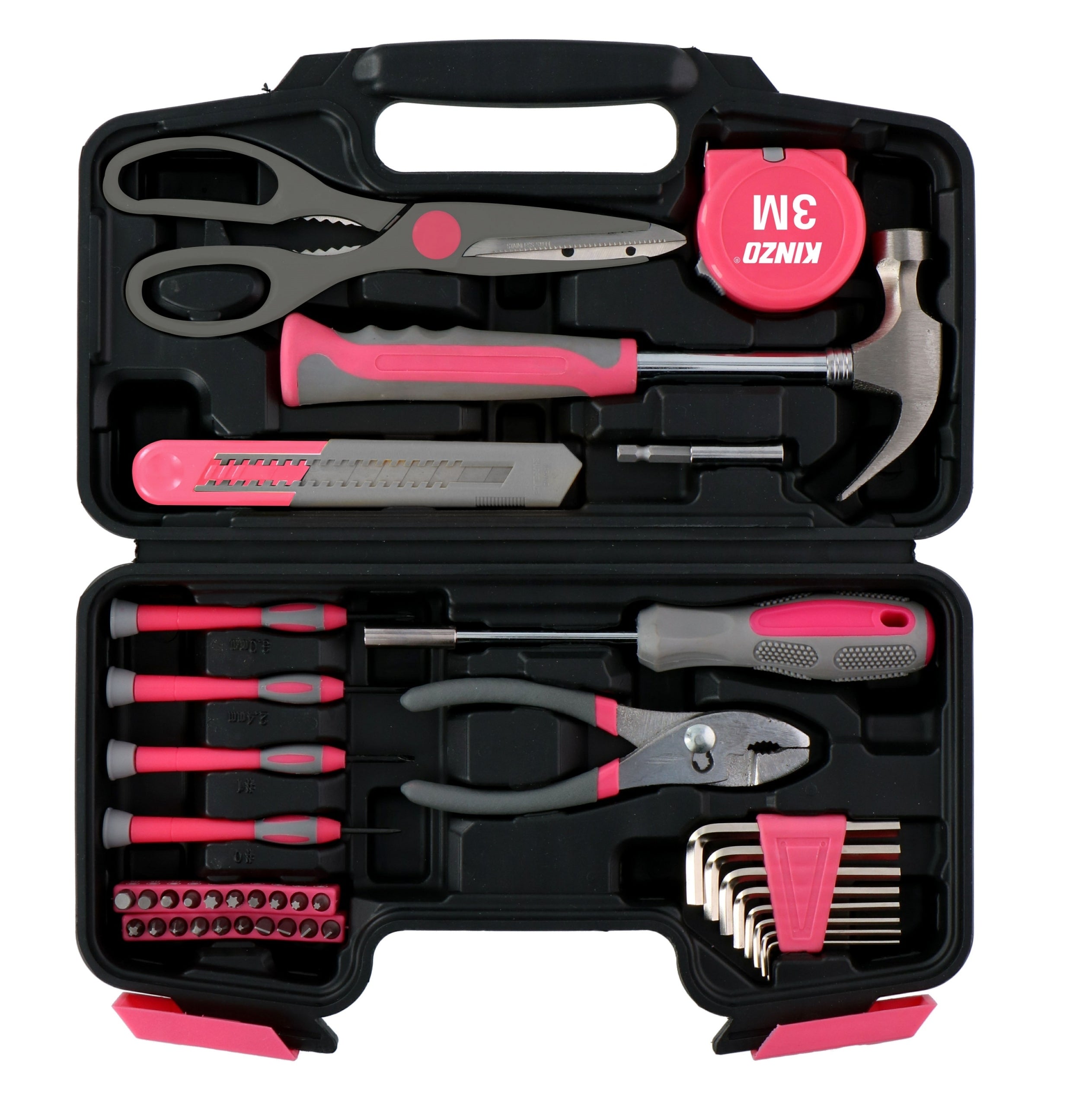 Tools in suitcase FOR WOMEN pink 39 elements