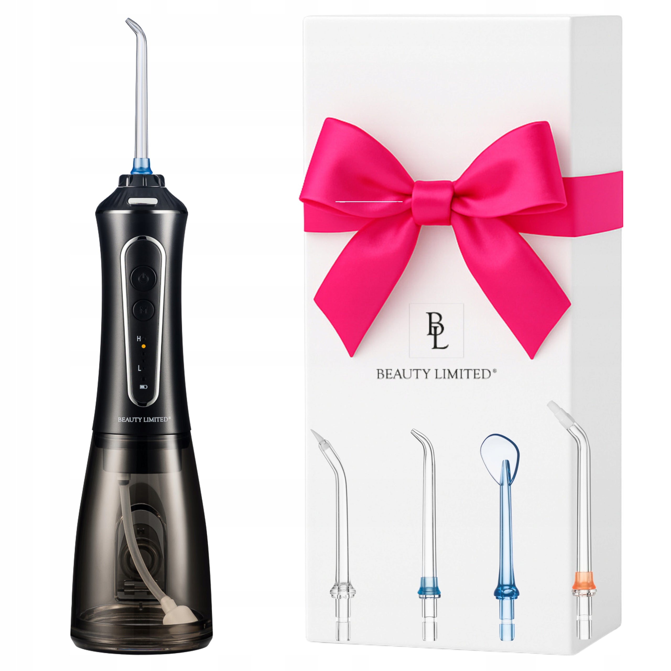 Tooth IRRIGATOR Wireless Black 4 NOZZLES 5 LEVELS IPX7 300ml 30W