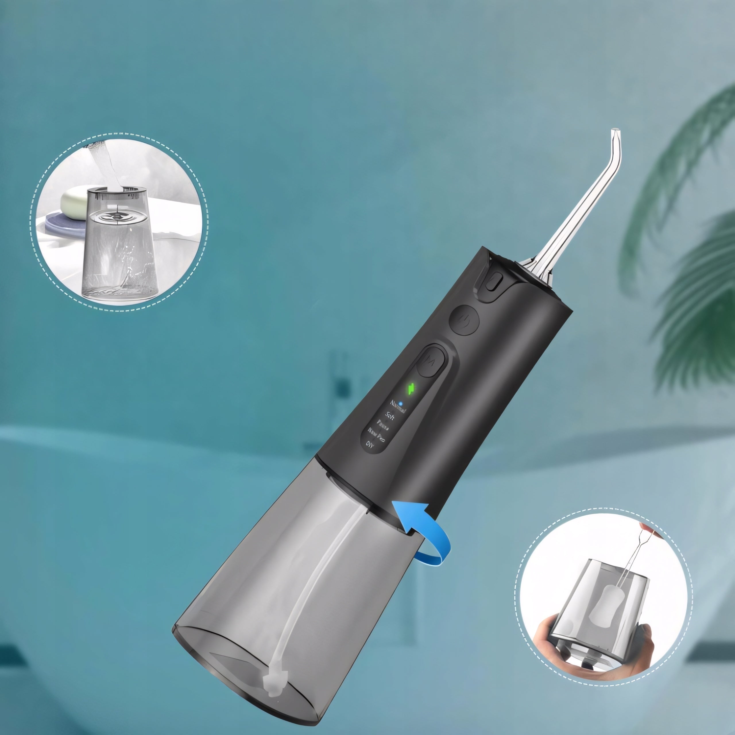 Tooth Irrigator Wireless Dental 7 Nozzles 4 Modes USB-C 300ml Packaging status original