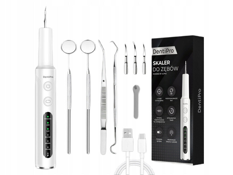 Toothbrush ALPHA DentiPro SWI-01 White