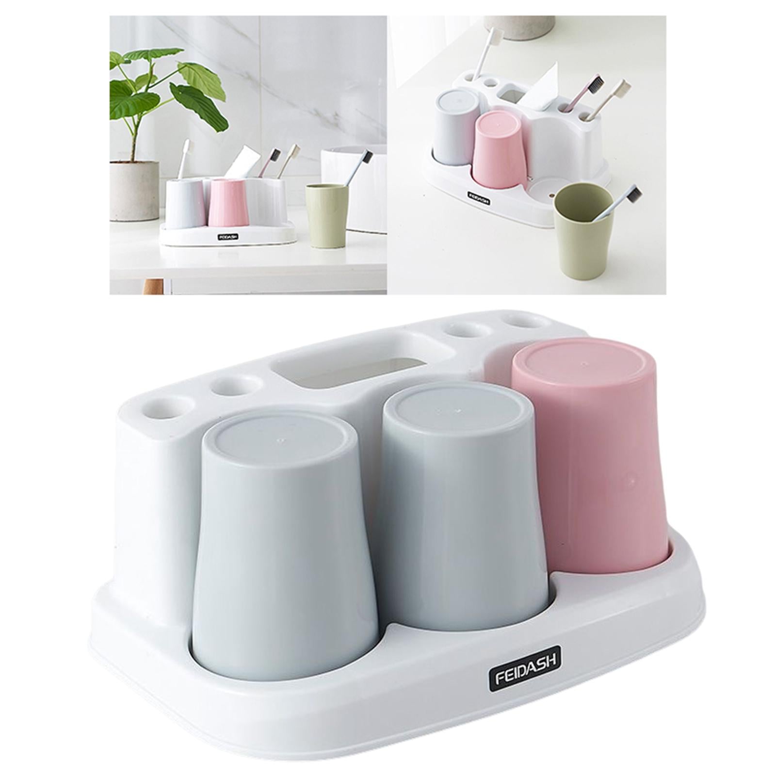 Toothbrush Cup Holder Easy Cleaning Detachable Toothbrush 25.1x15.5x11cm Model uchwyt na pastę do zębów elektryczne