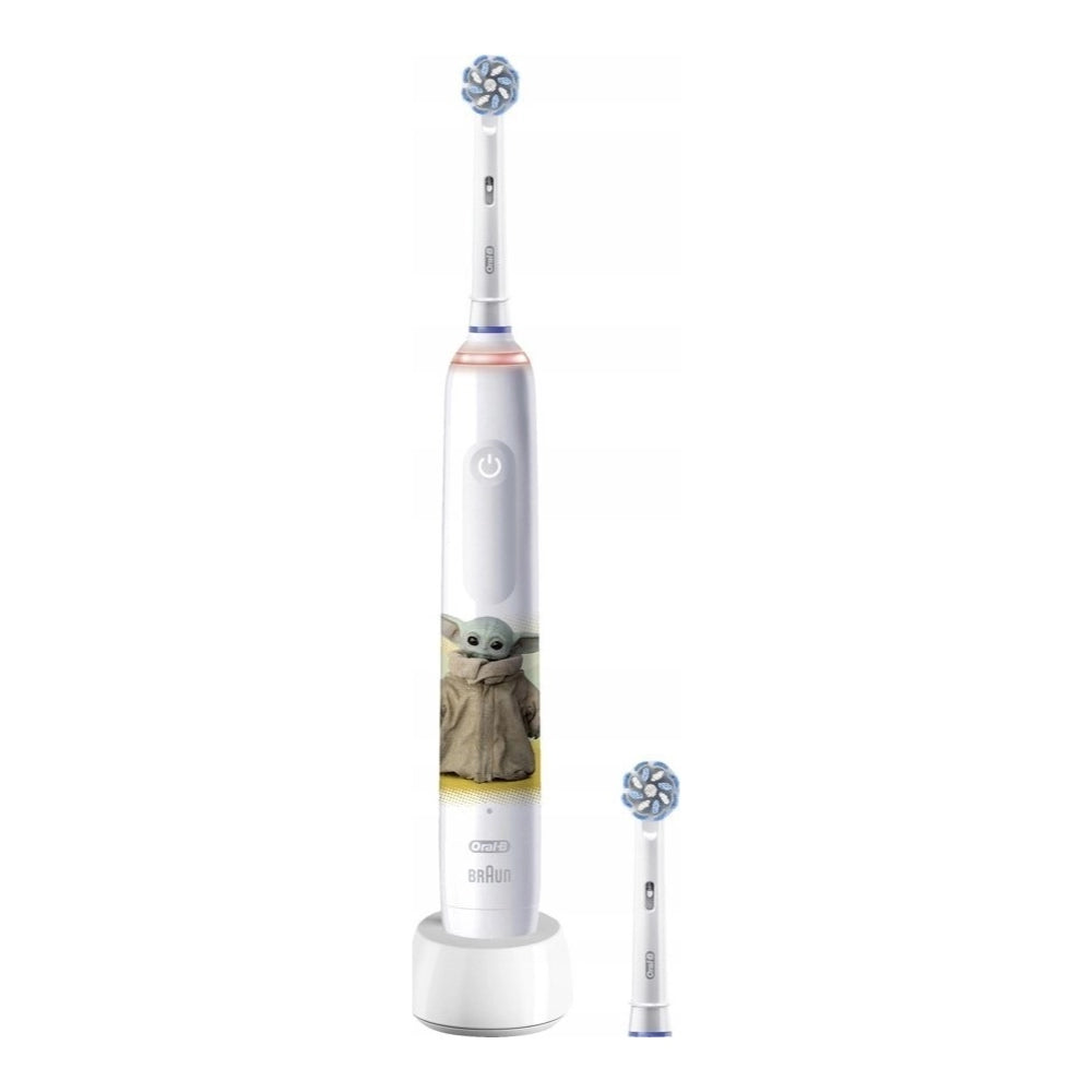 Toothbrush Oral-B Pro Junior Star Wars Grogu White 2 Ends Manufacturer code oral-b pro3 junior star wars