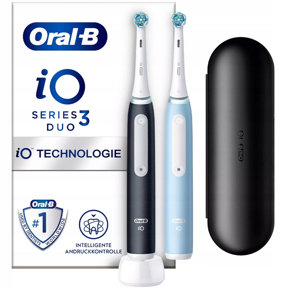 Toothbrush Oral-B iO Series 3n Two Pack Matt Black + Ice Blue
