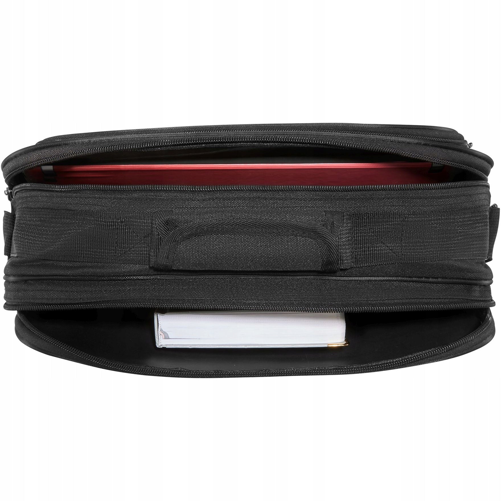 Große Herren-Aktentasche für die Arbeit von Zagatto, schwarze Umhängetasche mit großem Fassungsvermögen