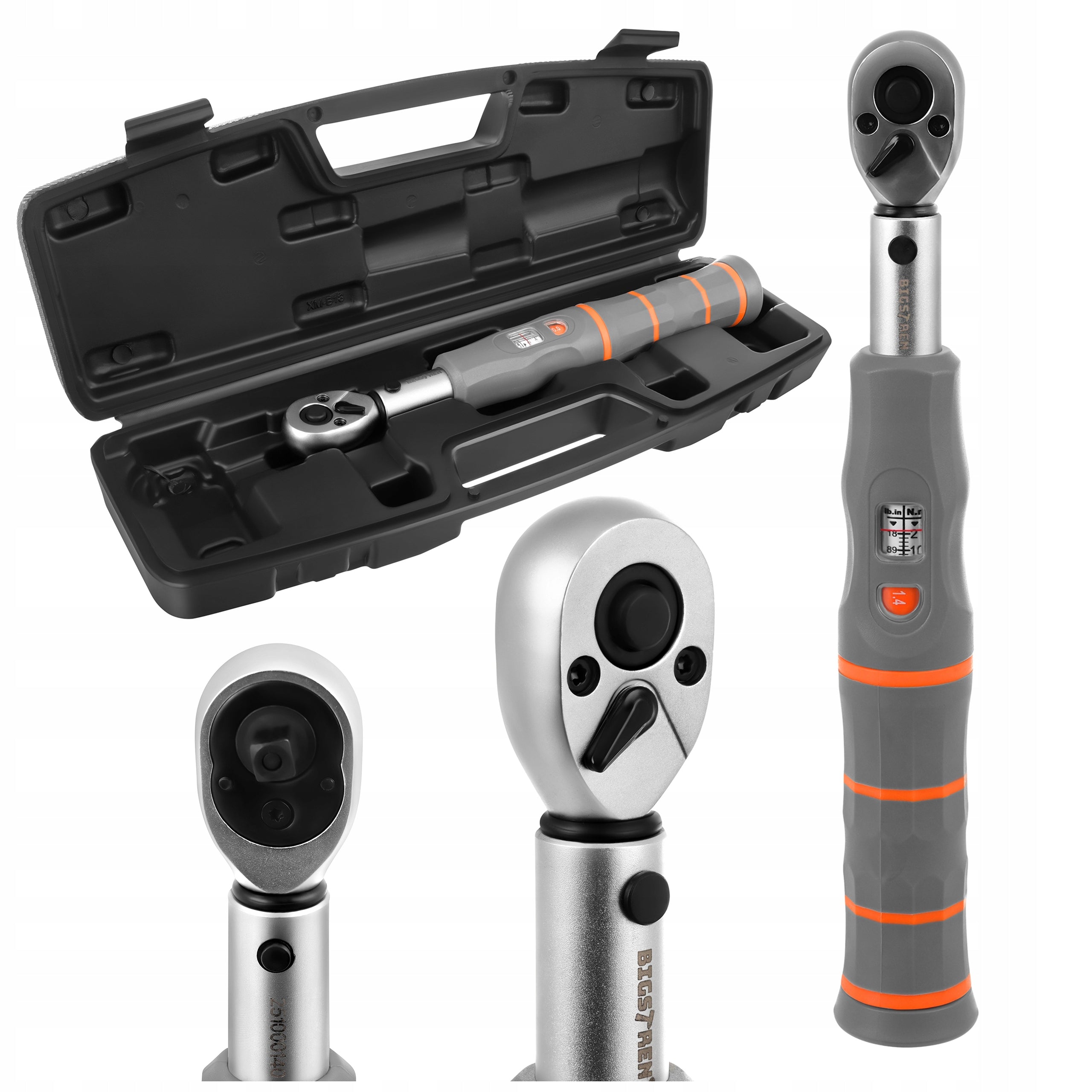 Torque Wrench 1/4 2-26 Nm in Case Suitcase Rattle + Certificate