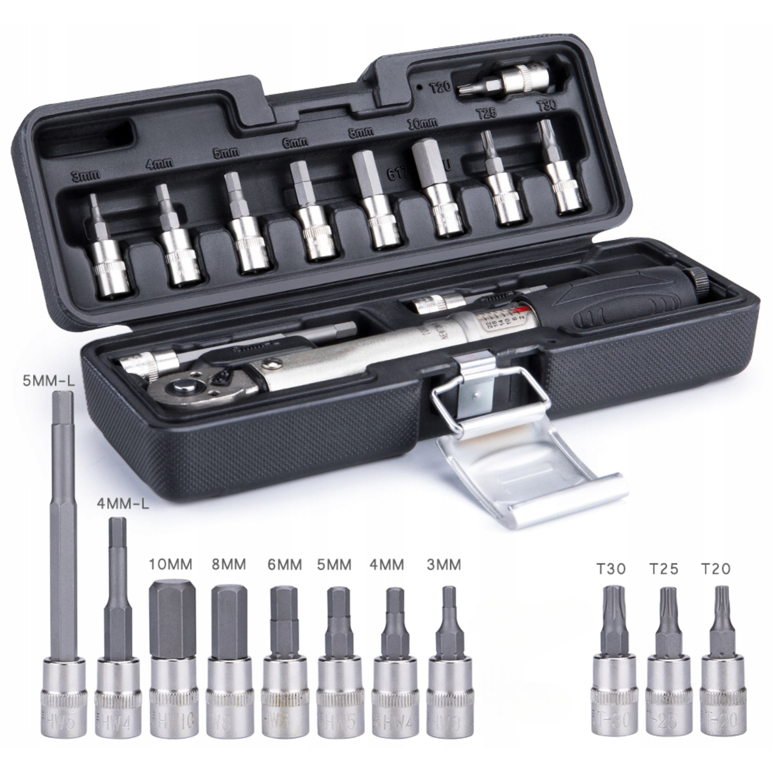 Torque Wrench 2-24NM BIKE HAND YC-617-2S Carrying Case Caps Included Brand BIKE HAND