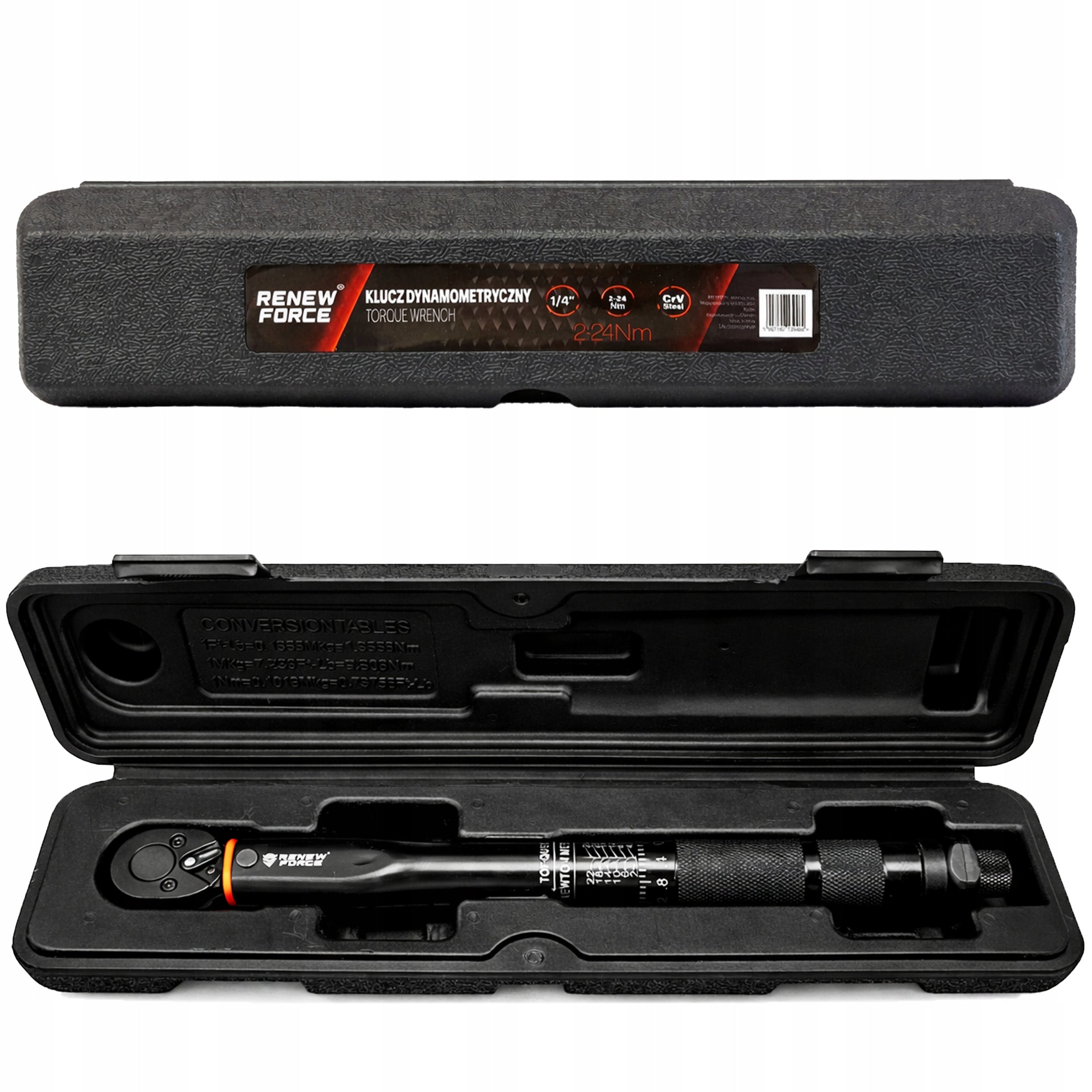 Torque Wrench Ratchet 1/4 2-24Nm with Wheel Lock Precision EAN (GTIN) 5907190139464