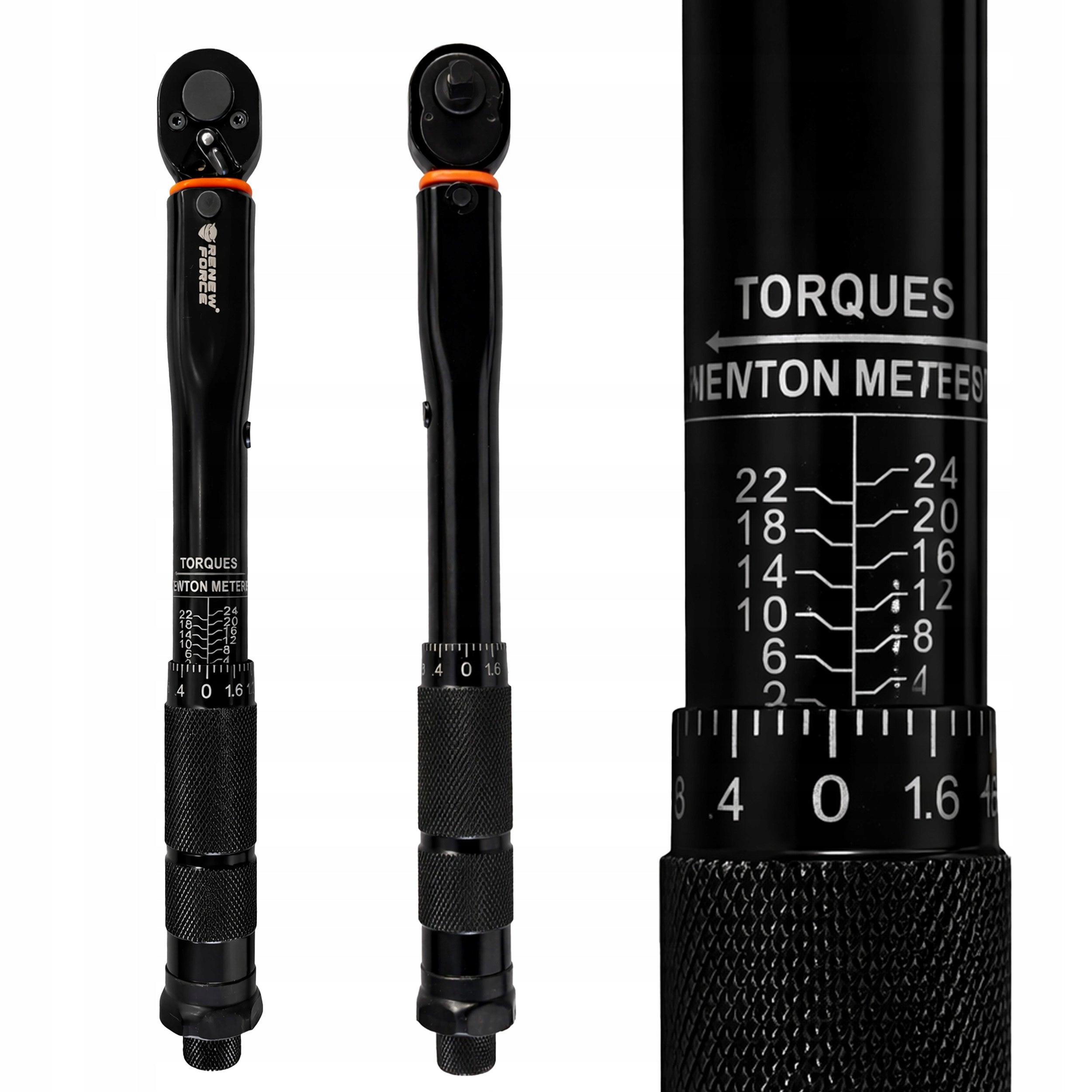 Torque Wrench Ratchet 1/4 2-24Nm with Wheel Lock Precision Key type torque