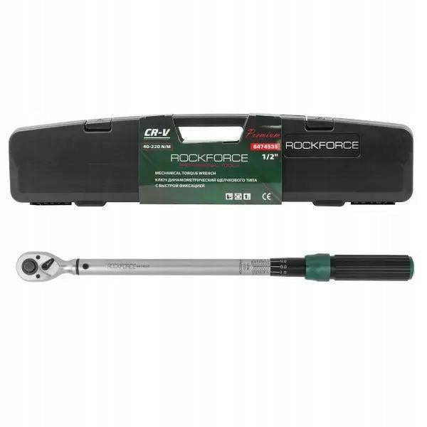 Torque wrench 1/2'' 40-220Nm Rockforce 6474535 EAN (GTIN) 5905101339378