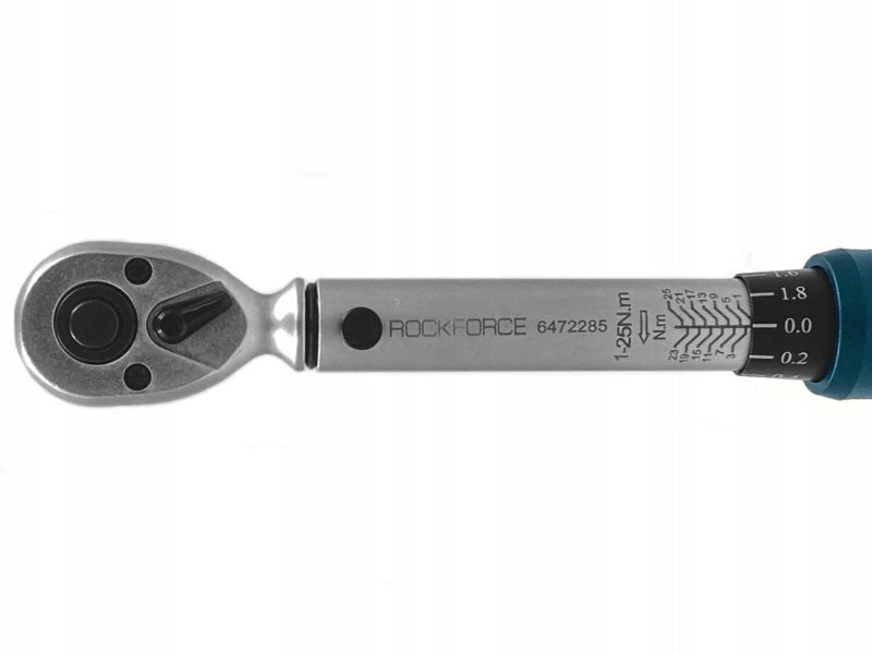Torque wrench 1/4'' 1-25Nm Rockforce 6472285 Key type torque