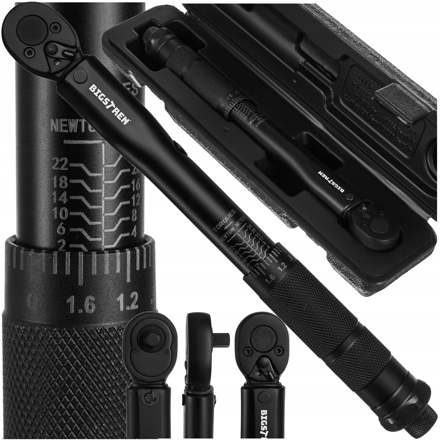 Torque wrench 1/4 2-24 Nm Bigstren with case and calibration certificate