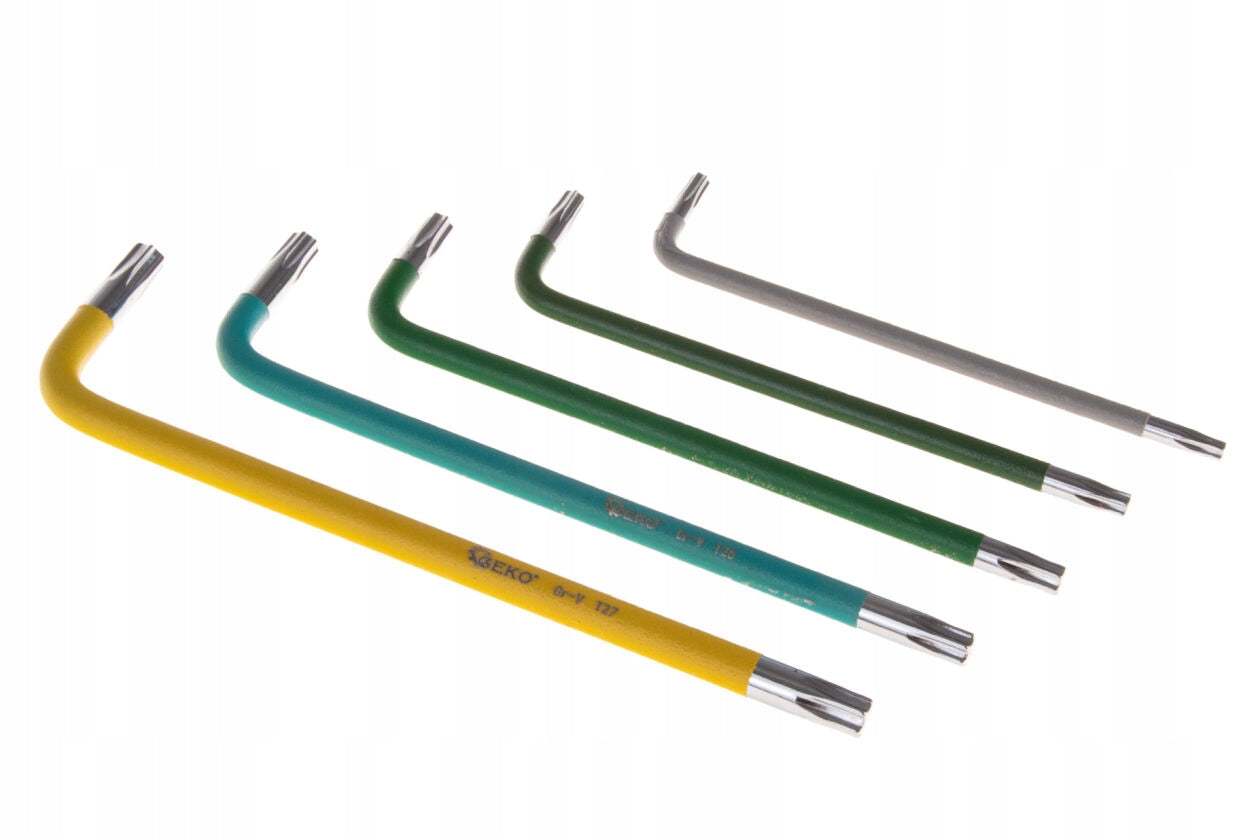 Torx colored wrenches T10-T50 9 el. Geko CrV set G01709 Brand Geko