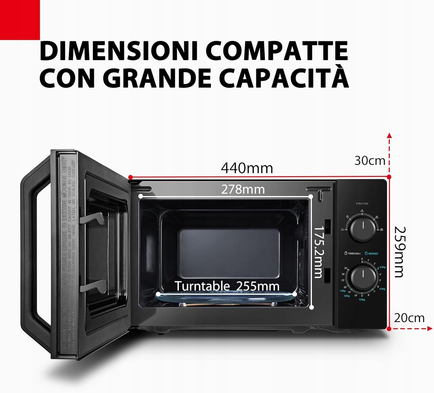 Toshiba MW2-MG20P(BK) microwave 3in1 grill 20L 800W black freestanding Brand Toshiba
