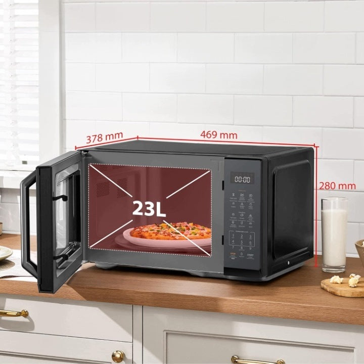 Toshiba Microwave Oven 23L 800W Black Mirror 11 Power Levels Manufacturer code MW3-EM23PE(BK)