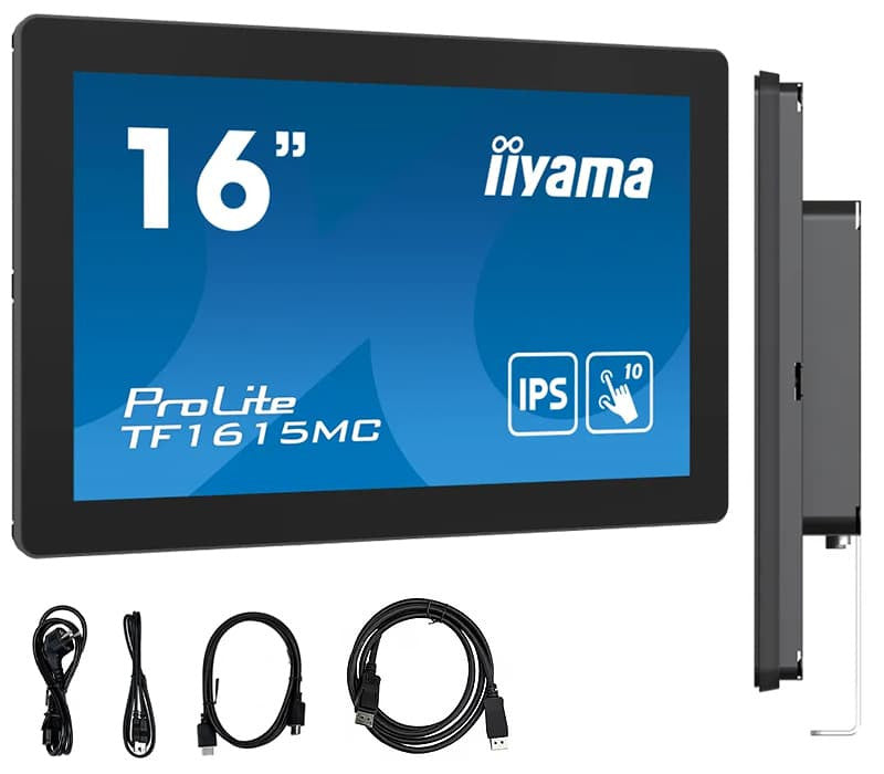 Touchscreen monitor 16 built-in iiyama ProLite TF1615MC-B1 FHD IPS /VGA
