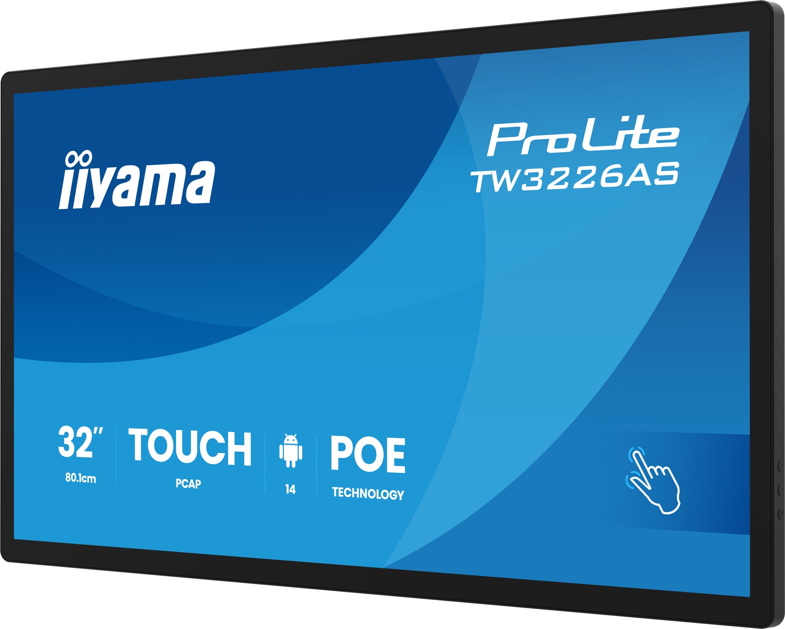 Touchscreen monitor iiyama ProLite TW3226AS-B3P 32, Android 14, PoE, microphone, Manufacturer code TW3226AS-B3P