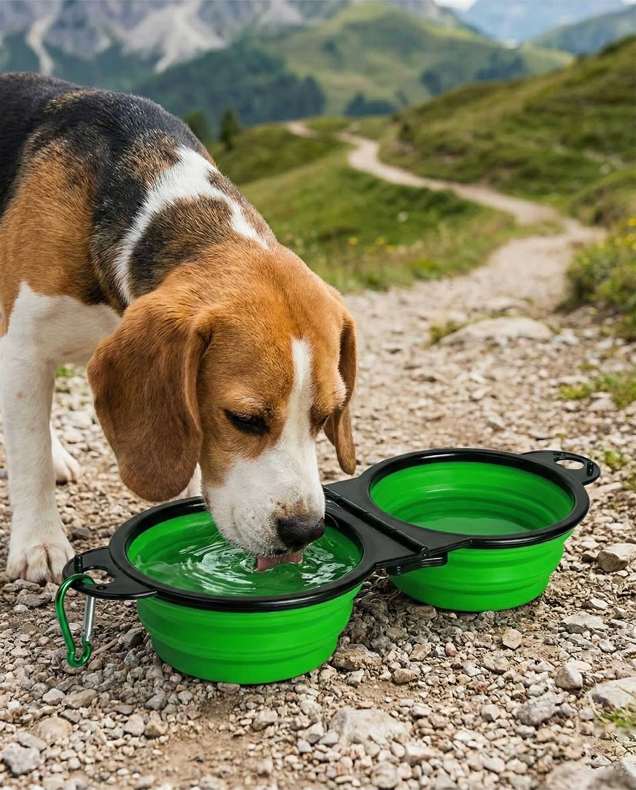 Tourist FOLDING BOWL for Dog Cat Travel Water Feed Double 350ml Product weight with unit packaging 0.111 kg