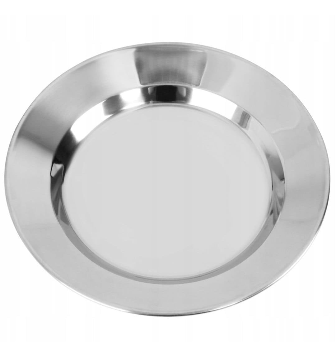 Tourist Field Plate MFH 100% stainless steel 25 cm Packaging status original