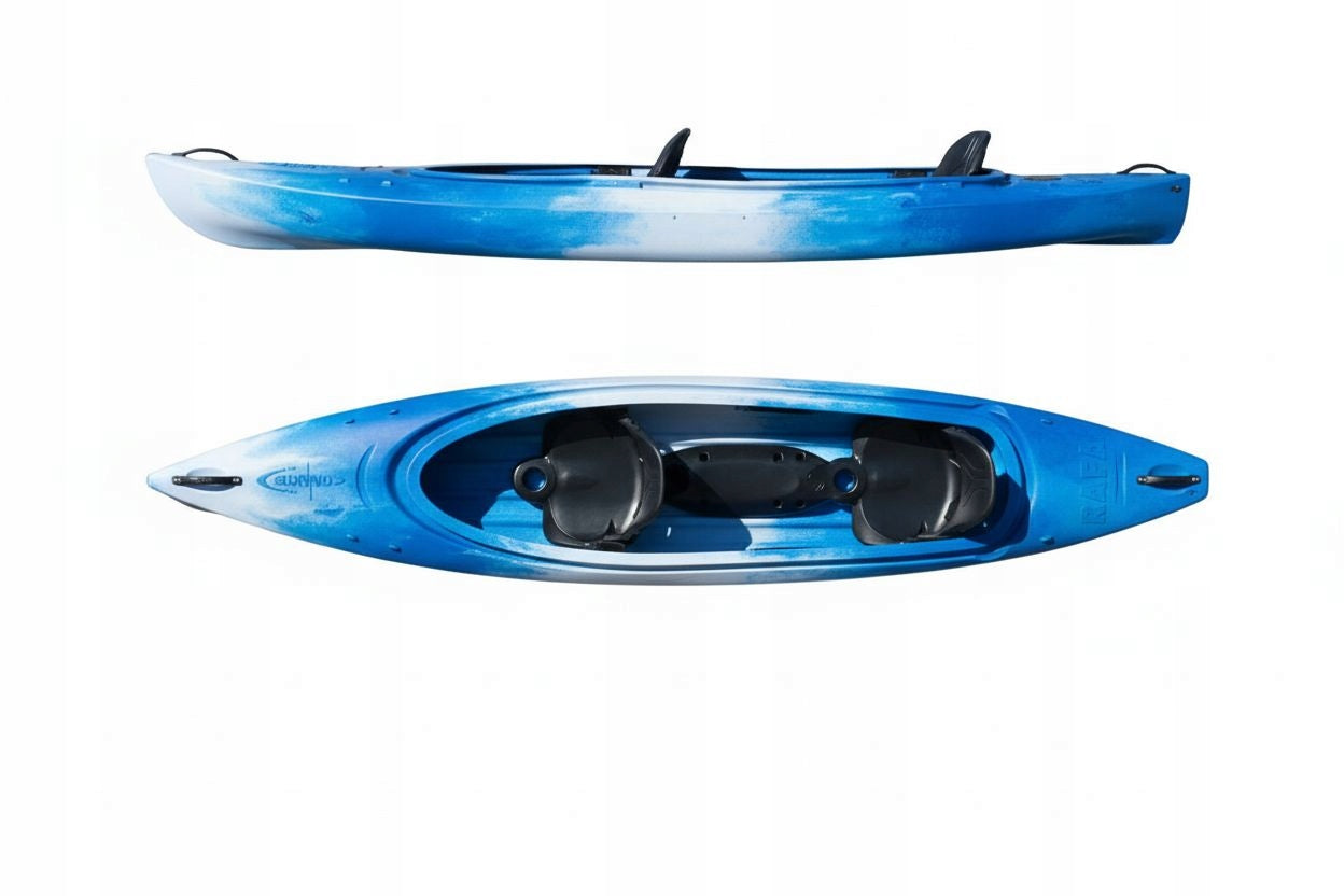 Tourist Polyethylene Kayak - Roteko RAFA 2 DIFFERENT COLORS 2+1 Brand Roteko