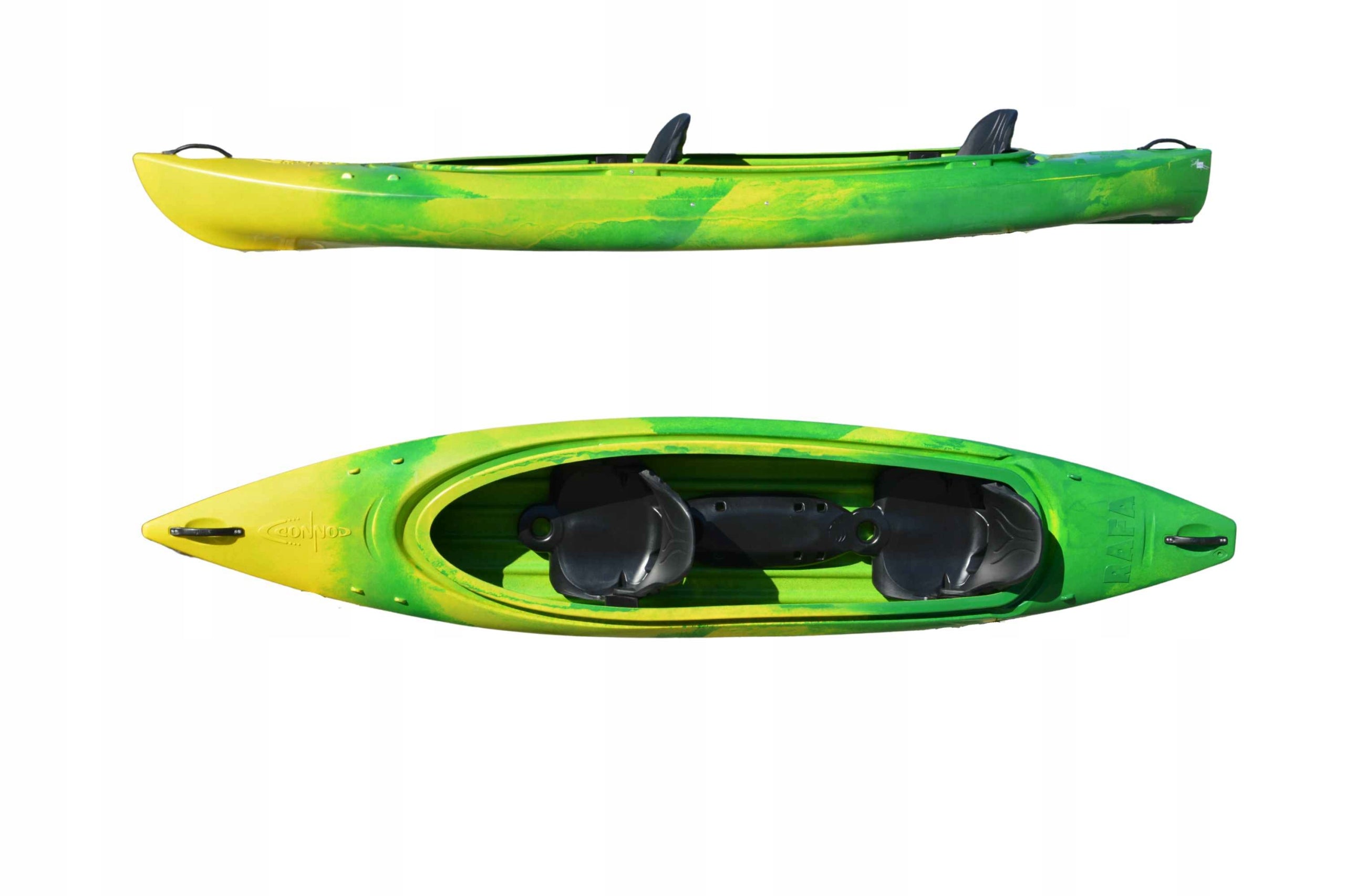Tourist Polyethylene Kayak - Roteko RAFA 2 DIFFERENT COLORS 2+1