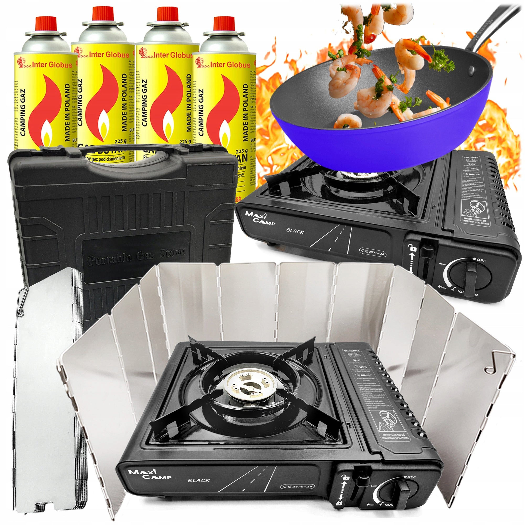Tourist STOVE GAS WIND COVER cartridge x4 MaxiCamp