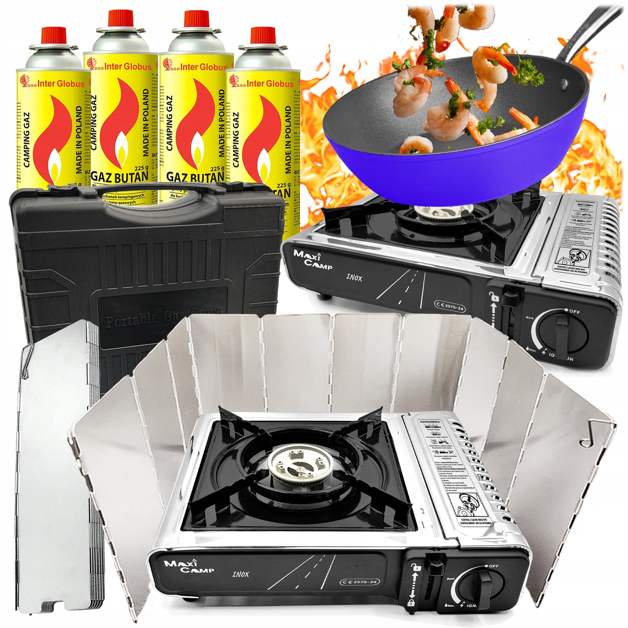 Tourist STOVE GAS stainless cover cartridge x4 MaxiCamp