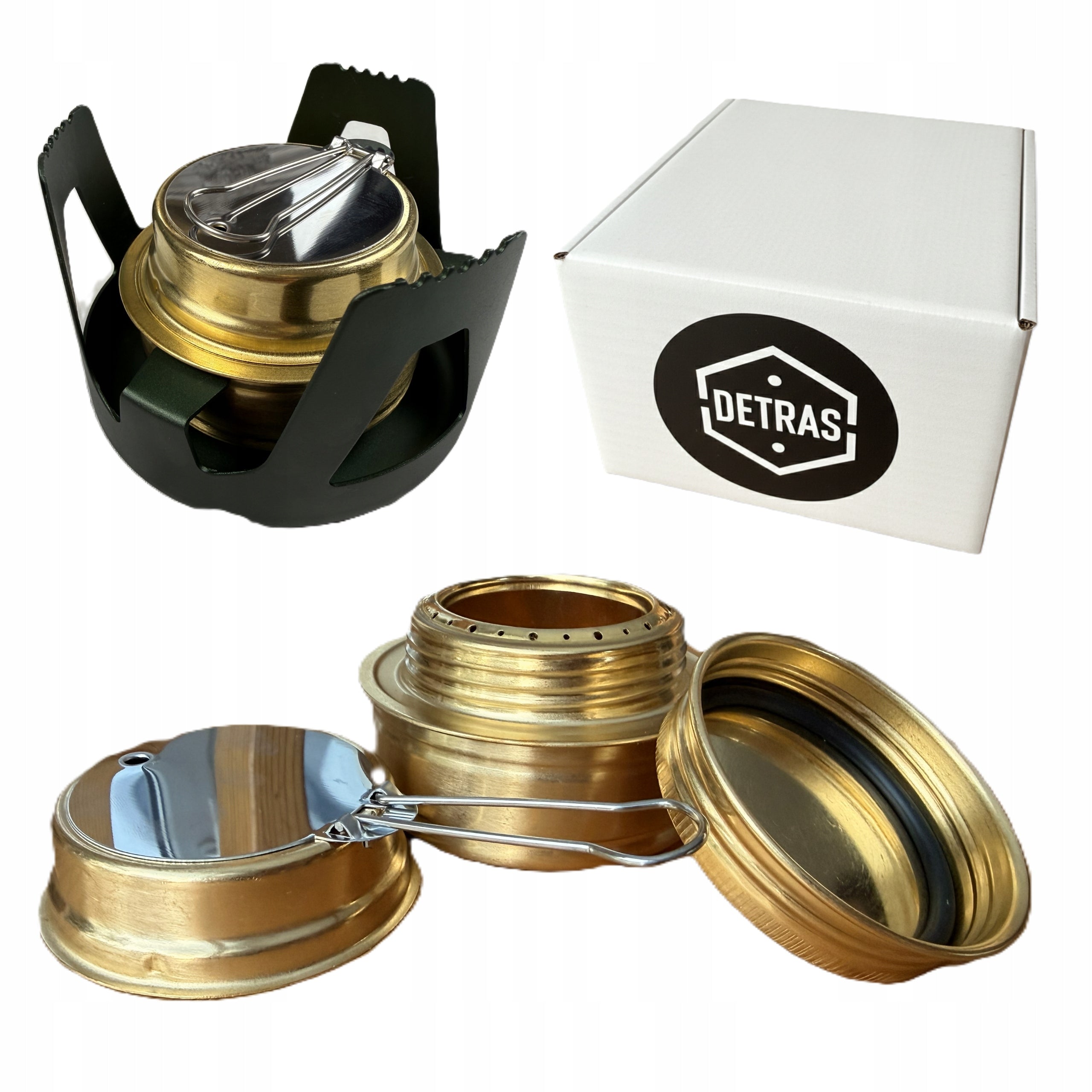 Tourist Set Survival Alcohol Stove Cover Mat Drop Bag Packaging status original