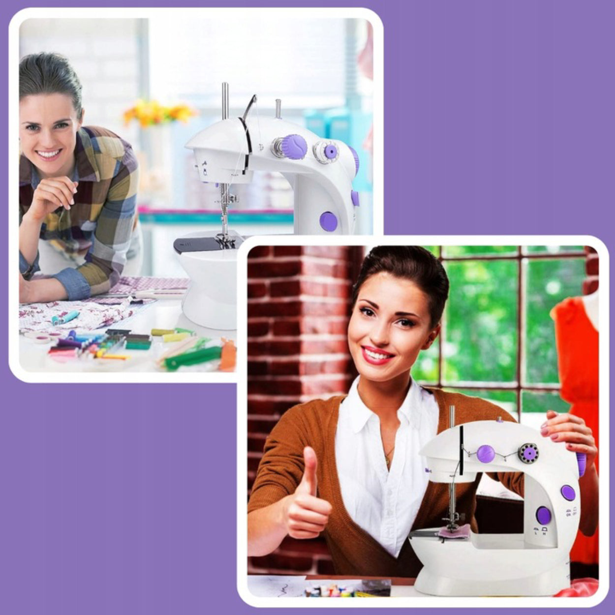 Tourist Sewing Machine MINI Portable LED in MODES + Set Akcesoria Number of stitches 1